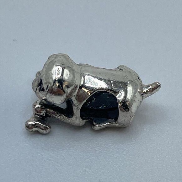 925 Sterling Silver IBB Cute Dog European Charm Boho Statement Classic Timeless - Picture 5 of 7